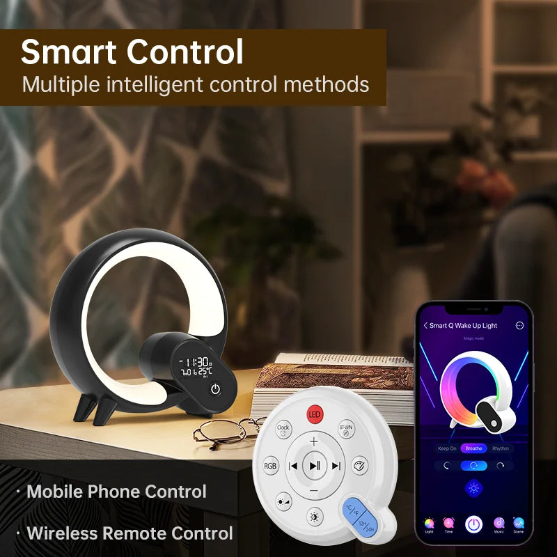 Novelty Smart Q Wake Up Light Ambient Night Light Dimmable Wake Up For Children Bedroom Decorative Birthday Gift