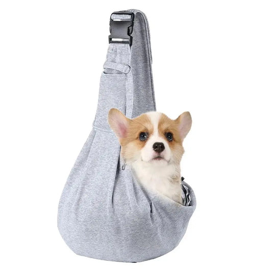 Small Pet Sling Holder Hands-Free Reversible Pet Carrier Bag Portable Dog And Cat Sling Holder