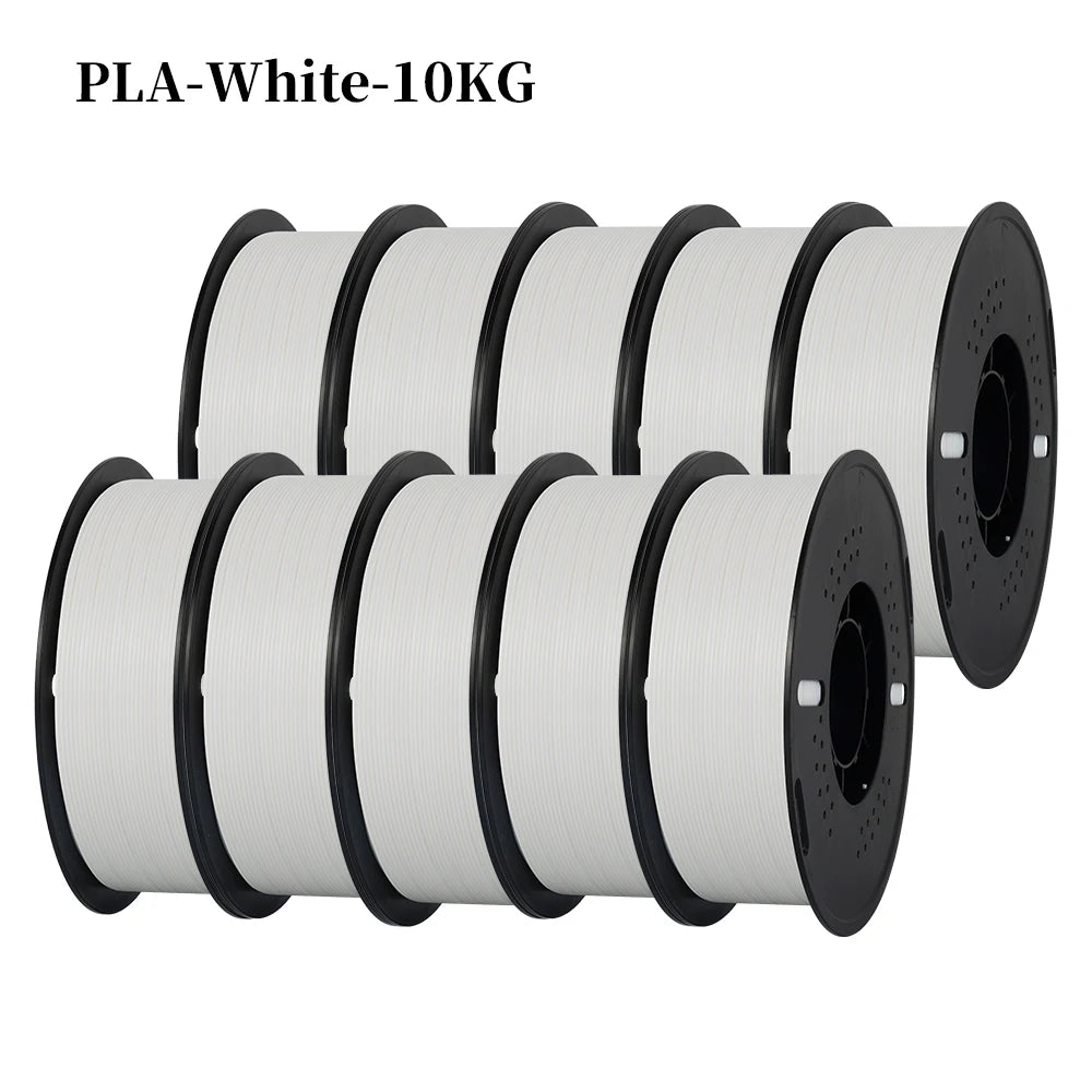Kingroon 22 Pounds PETG PLA Filament 3D Printer Filament 10 Rolls 1 Kilogram 1.75 Millimeter Eco Friendly Good Toughness Mix Color Free Shipping