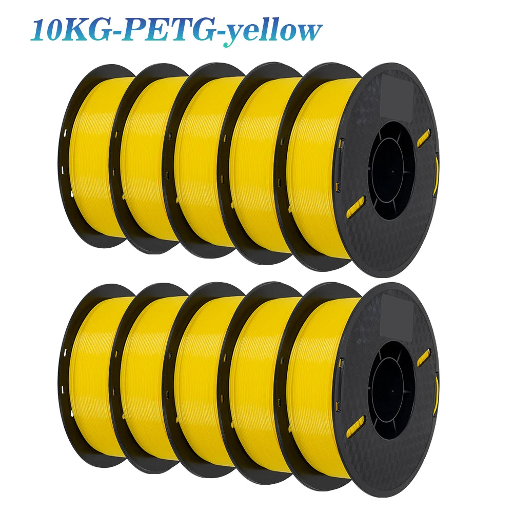 Kingroon 22 Pounds PETG PLA Filament 3D Printer Filament 10 Rolls 1 Kilogram 1.75 Millimeter Eco Friendly Good Toughness Mix Color Free Shipping