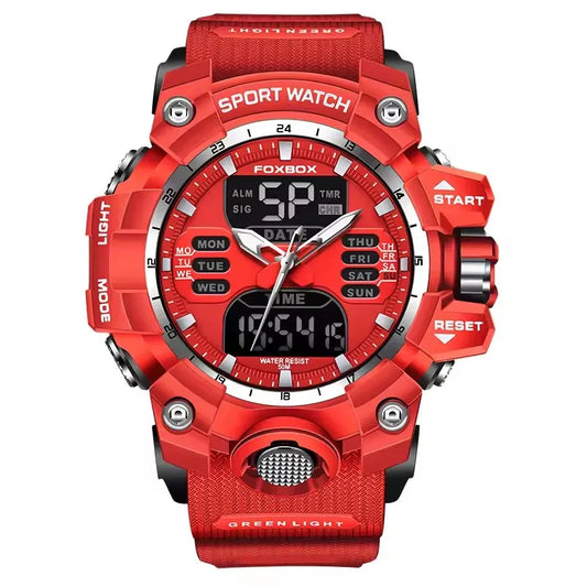 LIGE Waterproof Watches for Men Luxury Sport Chronograph Alarm Wristwatch Military Quartz Clock Digital Male Watch