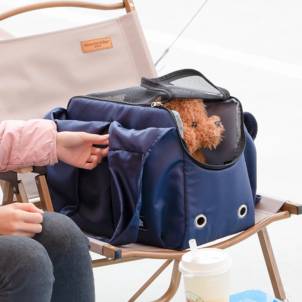 Breathable Cat Carrier Bag Portable Puppy Shoulder Bag Travel Pet Carrier for Cats and Dogs Large Breeds