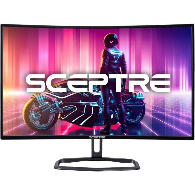 Sceptre Curved 32 Inch FHD 1080p Gaming Monitor Up to 240Hz 1ms 99 Percent sRGB AMD FreeSync with Built-in Speakers HDMI x3 Displayport Machine Black