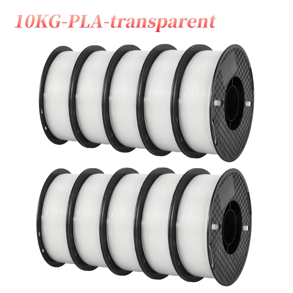 Kingroon 22 Pounds PETG PLA Filament 3D Printer Filament 10 Rolls 1 Kilogram 1.75 Millimeter Eco Friendly Good Toughness Mix Color Free Shipping