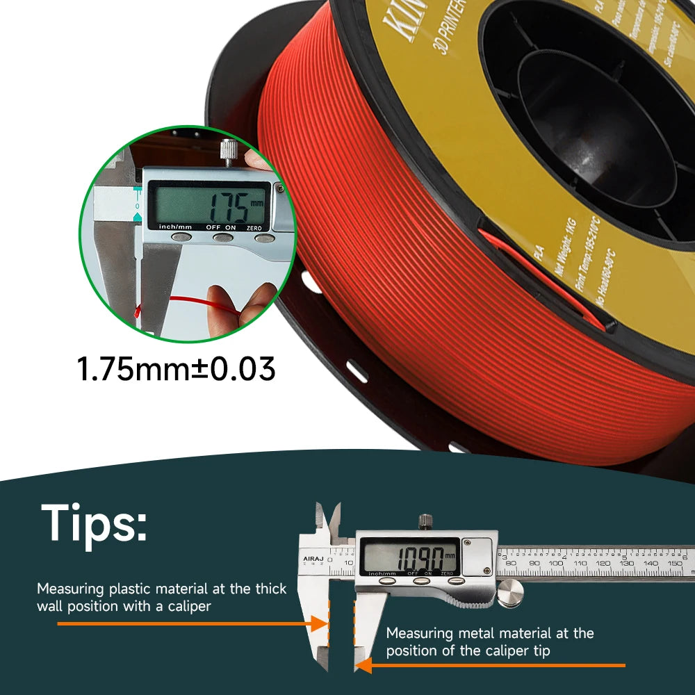 Kingroon 22 Pounds PETG PLA Filament 3D Printer Filament 10 Rolls 1 Kilogram 1.75 Millimeter Eco Friendly Good Toughness Mix Color Free Shipping