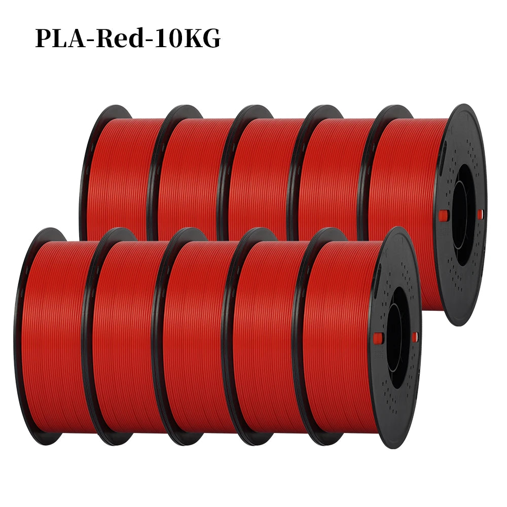 Kingroon 22 Pounds PETG PLA Filament 3D Printer Filament 10 Rolls 1 Kilogram 1.75 Millimeter Eco Friendly Good Toughness Mix Color Free Shipping