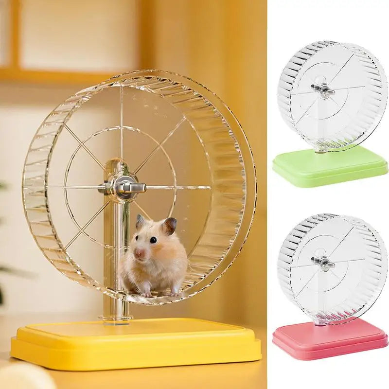 Hamster Sport Running Wheel Double Bearing Silent Jogging Toy for Small Rodents Gerbils Exercise Play Accessories