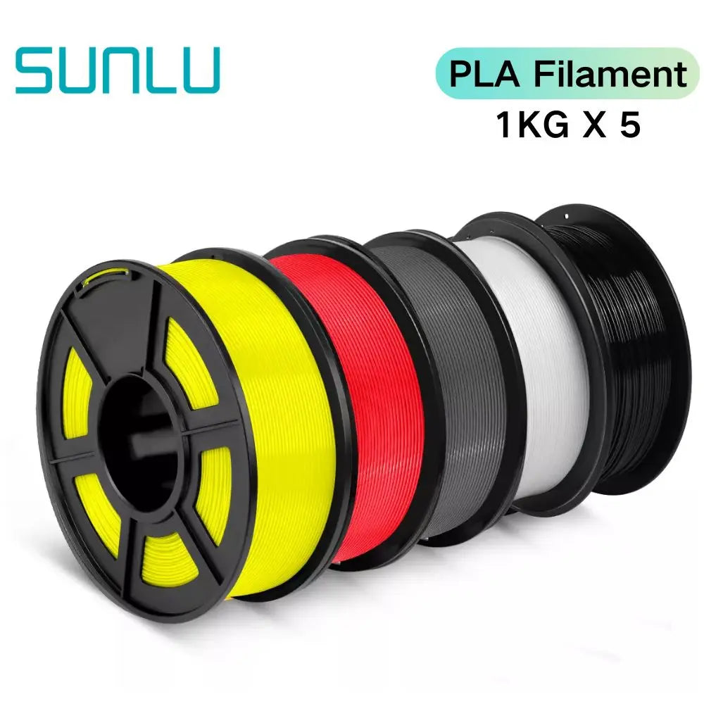 Sunlu PLA PLA Plus PETG Silk PLA Matte PLA Meta Filament 5KG 1KG Roll 1.75mm 3D Printer Filament Neatly Wound