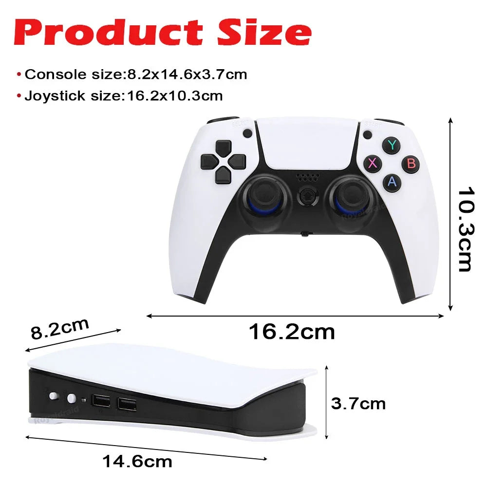 GB5 Video Game Console 256GB 128GB 64GB 50000 Retro Games HD TV Game Box Two Gamepads for PS1 PPSPP MAME Arcade Gaming Stick