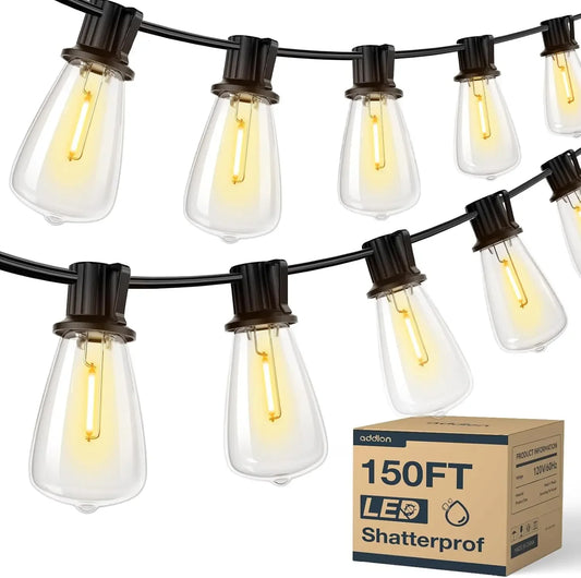 150FT LED Patio String Lights