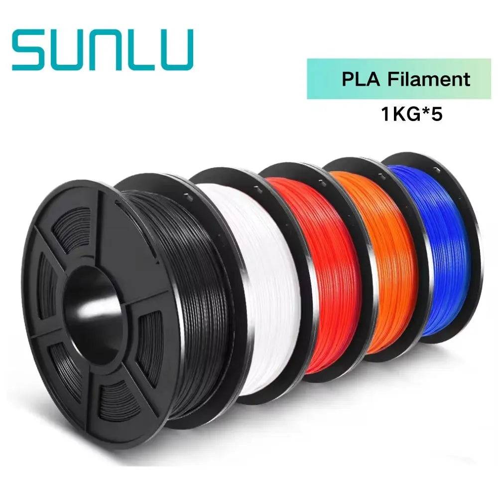 Sunlu PLA PLA Plus PETG Silk PLA Matte PLA Meta Filament 5KG 1KG Roll 1.75mm 3D Printer Filament Neatly Wound