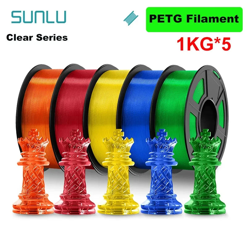 Sunlu PLA PLA Plus PETG Silk PLA Matte PLA Meta Filament 5KG 1KG Roll 1.75mm 3D Printer Filament Neatly Wound