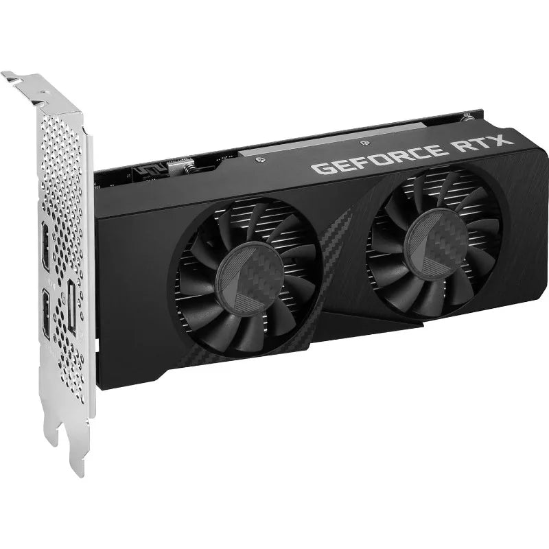 New Gaming RTX 3050 Low Profile 6GB OC Graphics Card NVIDIA GeForce RTX 3050 96-Bit Boost Clock 1492 MHz GDDR6 14 Gbps HDMI DP Ampere Architecture