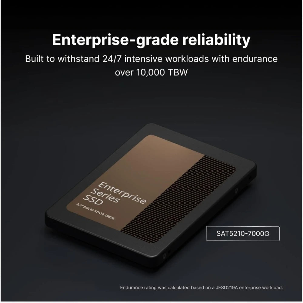 Upgraded 2.5 Inch Enterprise SATA SSD SAT5210 7000GB 7TB Free Shipping