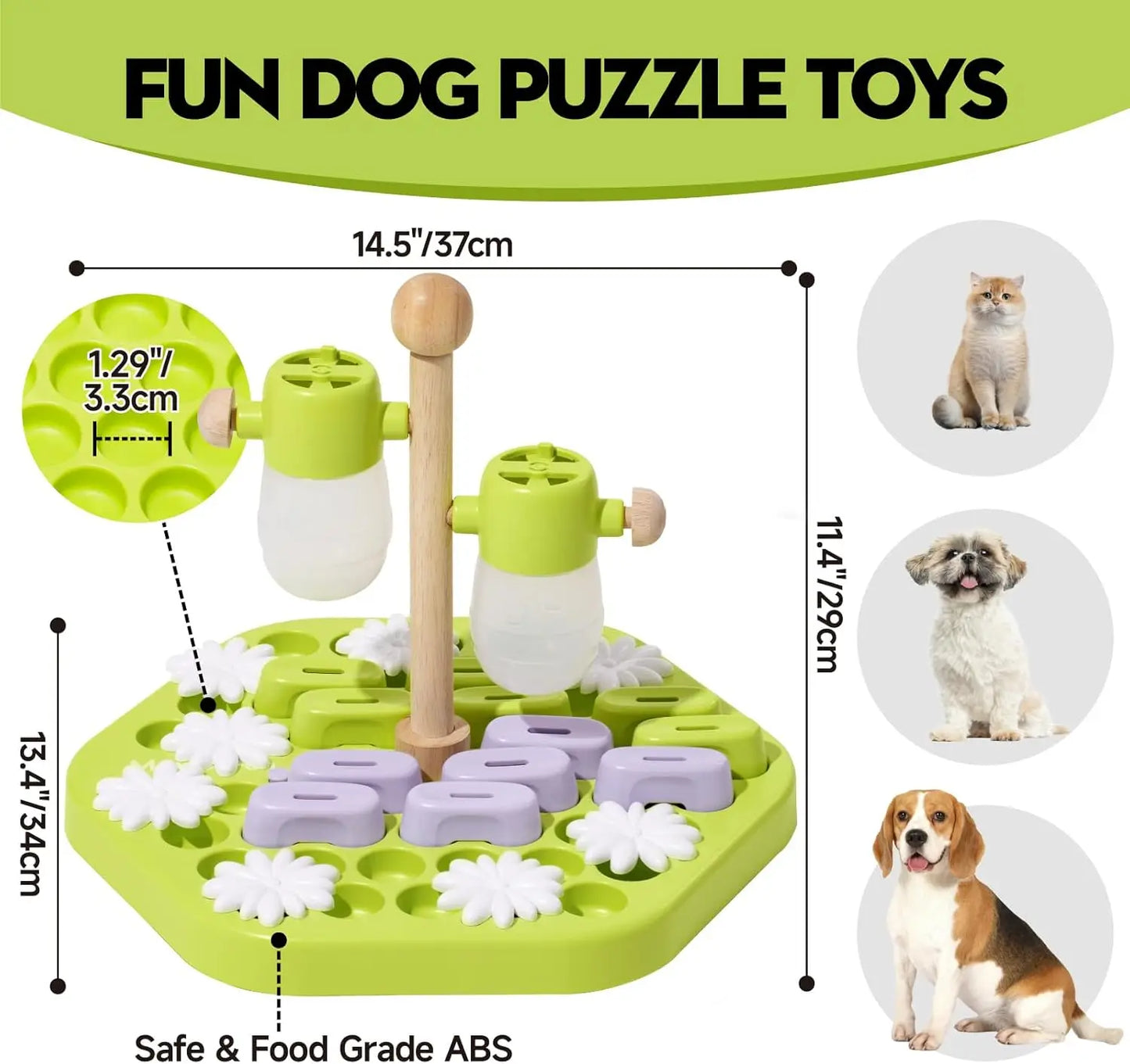 MewooFun Level 4 Dog Puzzle Toy Interactive Enrichment Toy for Dogs IQ Training Slow Feeder for All Breeds