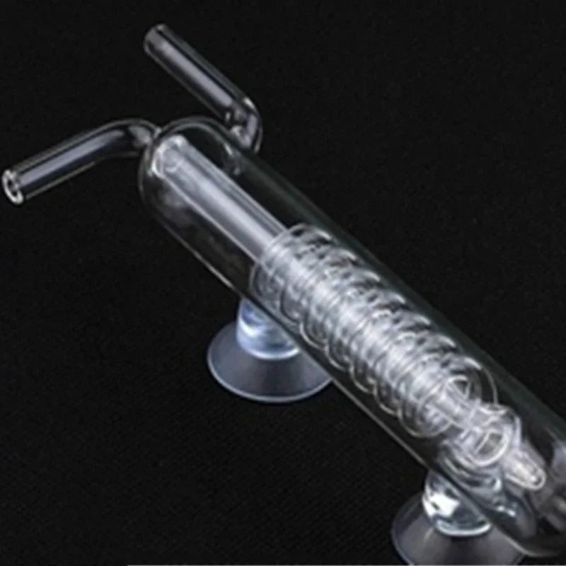 CO2 Diffuser Spirals Bubble Counter for Aquarium Planted Tank High Transparent Glass Accessories Y5GB