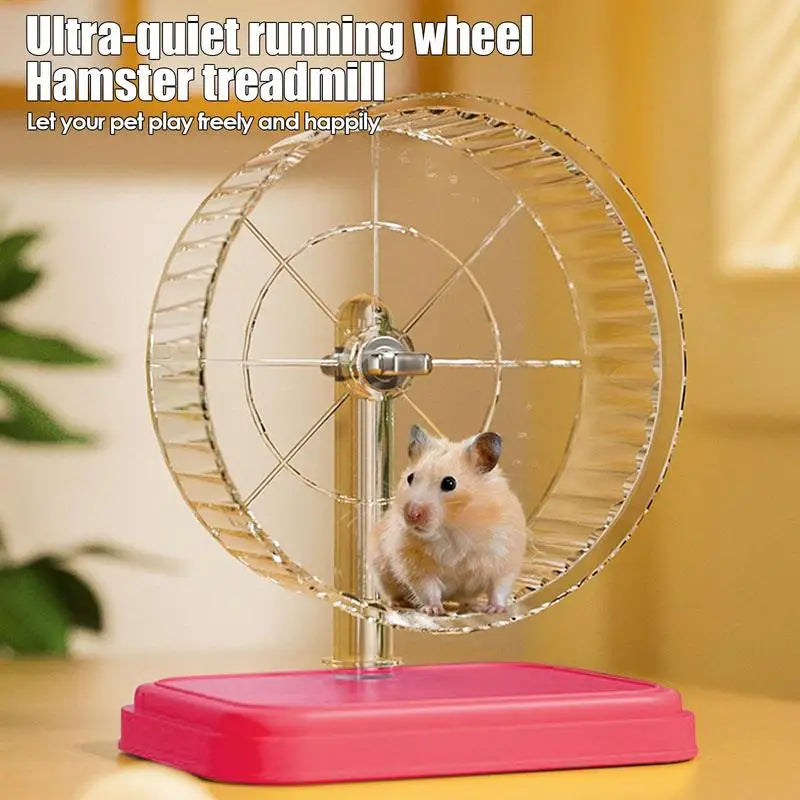 Hamster Sport Running Wheel Double Bearing Silent Jogging Toy for Small Rodents Gerbils Exercise Play Accessories